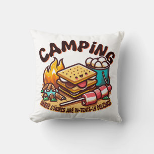 smores camp cushion