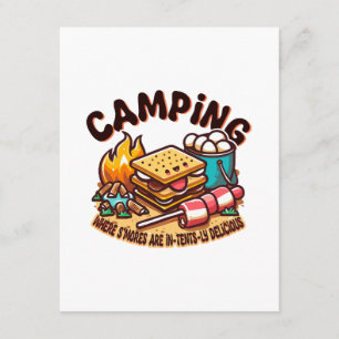 smores camp enclosure card