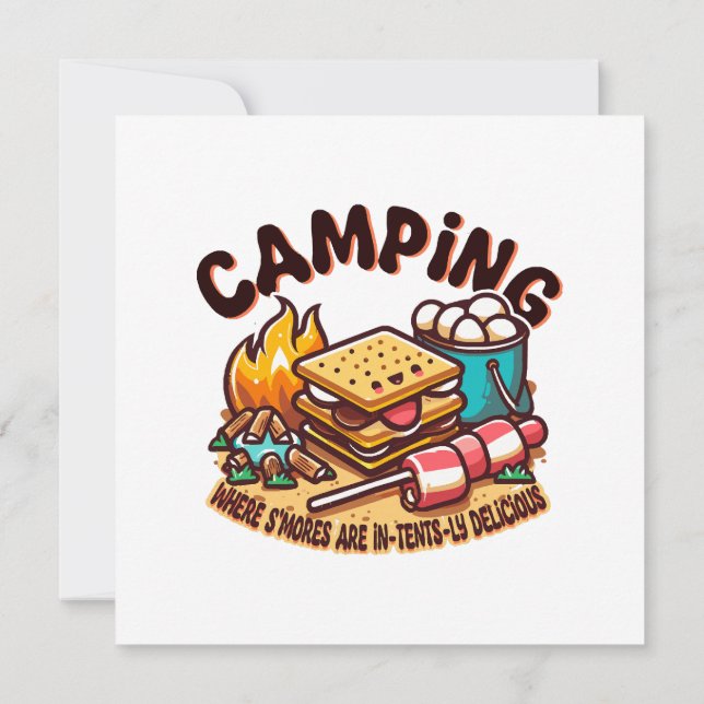 smores camp invitation (Back)