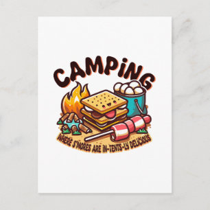 smores camp postcard