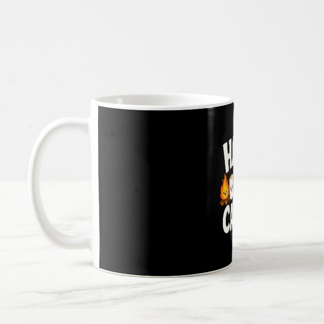 S'mores campfire camping  coffee mug (Left)