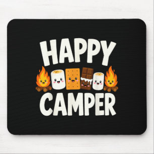S'mores campfire camping mouse mat