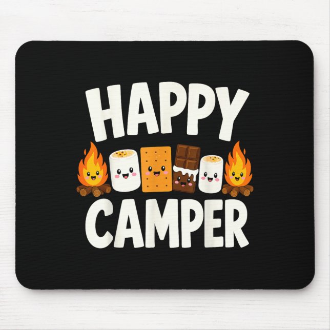 S'mores campfire camping  mouse mat (Front)