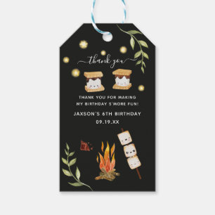 S'mores Camping Campfire Greenery Thank You Gift T Gift Tags