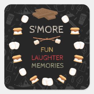 S'mores Camping Stickers