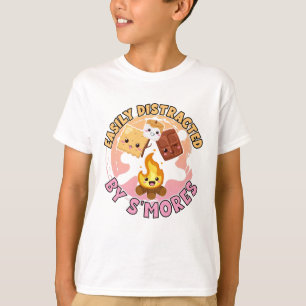 Smores Cute Campfire Camping Vacation Girls T-Shirt