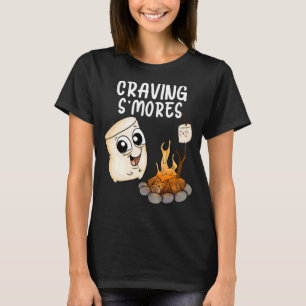 Smores Cute Marshmallow Kids Camping Happy Glampin T-Shirt