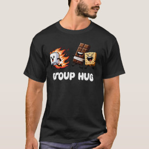 Smores Group Hug Camping Funny Graphic T-Shirt