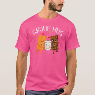 Smores Group Hug Camping S'mores Chocolate Marshma T-Shirt