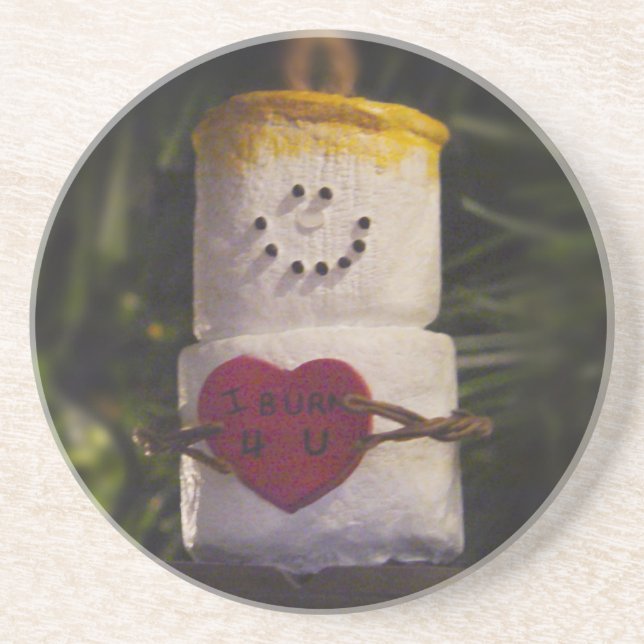 S'mores Guy Ornament Coaster (Front)