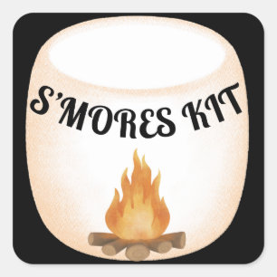 S'mores kit sticker gift tag