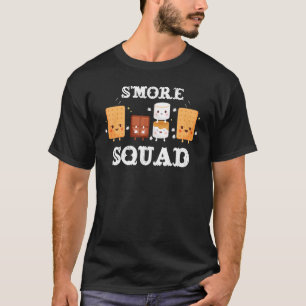 S'mores Marshmallows Camping  Smores Squad T-Shirt