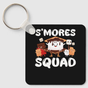 S'mores Marshmallows Funny Smores Squad Camping Ca Key Ring