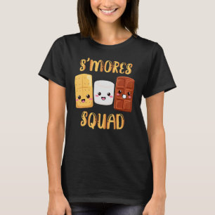S'mores Marshmallows Smores Squad Camping Campfir T-Shirt