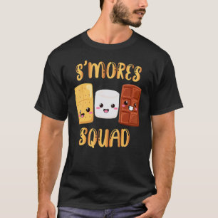 S'mores Marshmallows Smores Squad Camping Campfir T-Shirt