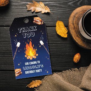 S'mores Party Thank You Favour Tag