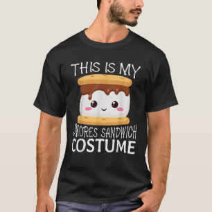 Smores Sandwich Big Camping Kawaii Halloween Group T-Shirt