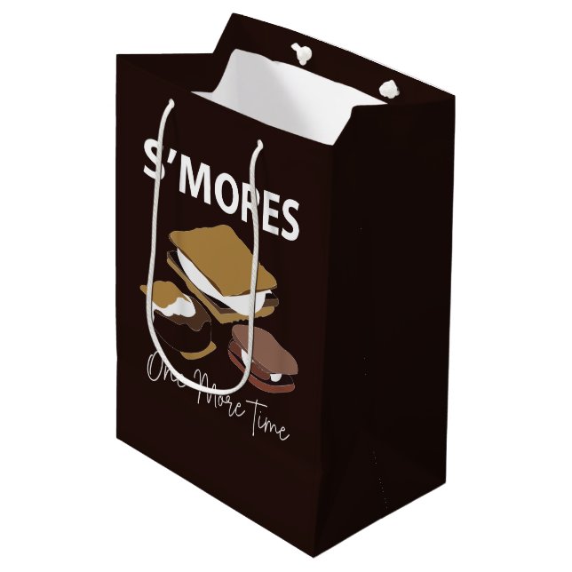 Smores S'mores Dessert One More Time Smore Medium Gift Bag (Front Angled)