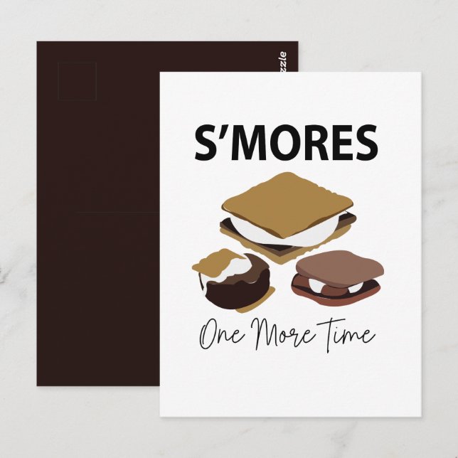 Smores S'mores Dessert One More Time Smore Postcard (Front/Back)