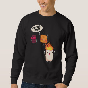 Smores S'mores Marshmallow Camping Roasting Bonfir Sweatshirt