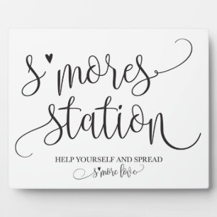 S'mores Station Favour Party Signage Plaque