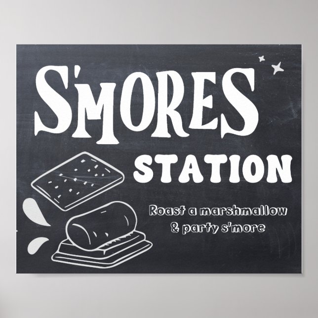 S'mores Station Sign (Front)