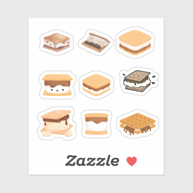 Smores Stickers (Sheet)