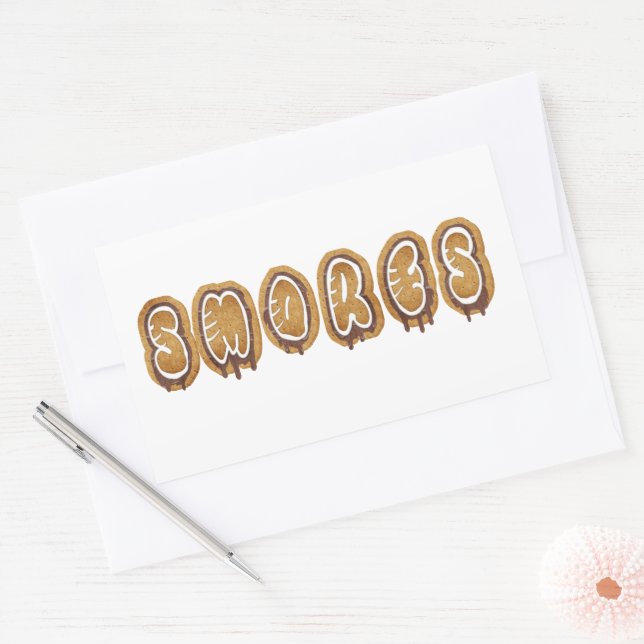 Smores Treats Rectangular Sticker (Envelope)