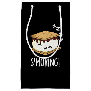 Smoring Funny Smore Puns Dark BG Small Gift Bag