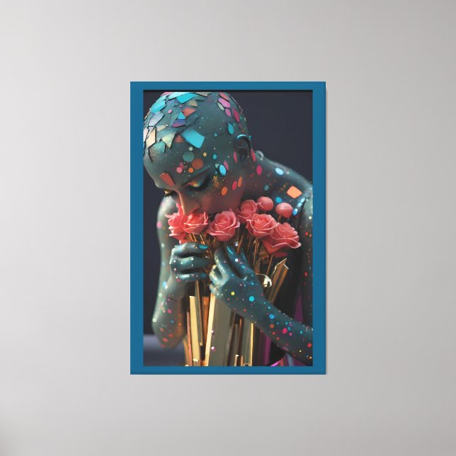 Smothering, Smattering Love Goddess - Ken Gauge Ar Canvas Print (Front)