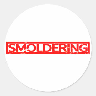 Smouldering Stamp Classic Round Sticker