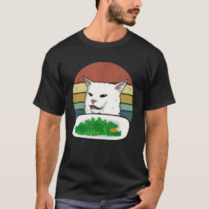 Smudge Cat Doesn't Care For Salad Funny T-Shirt