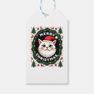 Smudge Cat Ugly Christmas Sweater  (1) Gift Tags