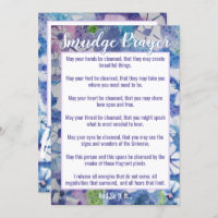Smudge Prayer for Cleansing Energy Flat Card