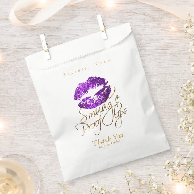 Smudge Proof Lips - Purple Favour Bags (Clipped)