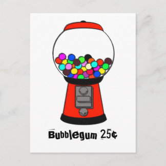 Smudged Gumball Machine Postcard