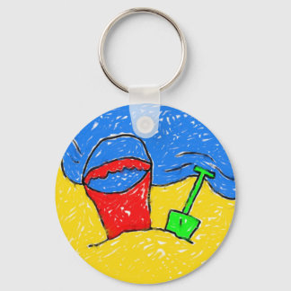 Smudgy Beach Key Ring