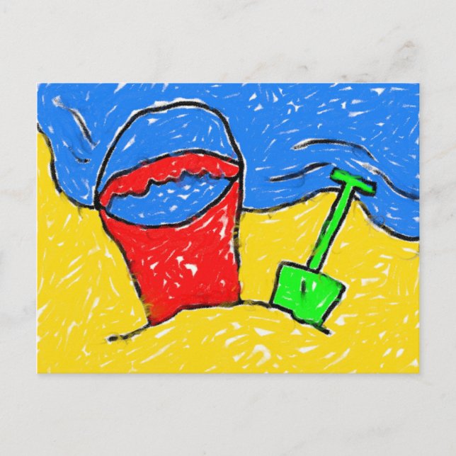 Smudgy Beach Postcard (Front)