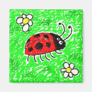 Smudgy Ladybug Magnet