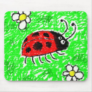 Smudgy Ladybug Mouse Mat