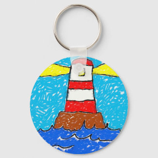 Smudgy Lighthouse Key Ring