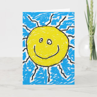 Smudgy Sun Card