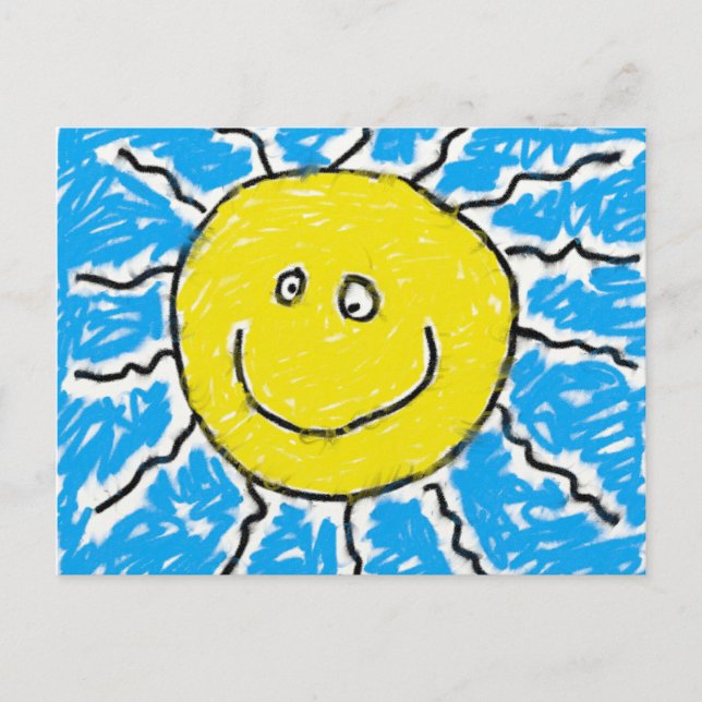 Smudgy Sun Postcard (Front)