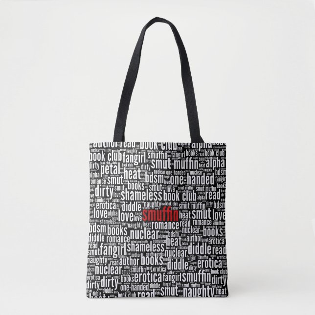 Smuffin Shameless Word Cloud (D) Tote Bag (Front)