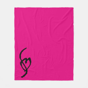 Smuffin Smut Mark Fleece Blanket Hot HOT Pink