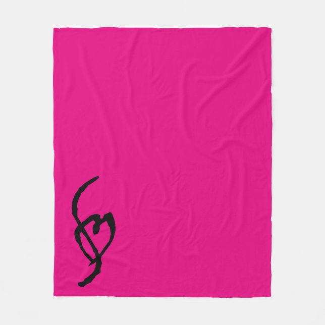 Smuffin Smut Mark Fleece Blanket Hot HOT Pink (Front)