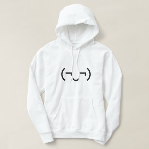 Smug Emoticon (¬‿¬) Japanese Kaomoji Hoodie