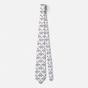 Smug Emoticon (¬‿¬) Japanese Kaomoji Tie