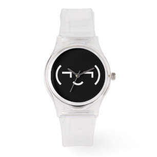 Smug Emoticon (¬‿¬) Japanese Kaomoji Watch