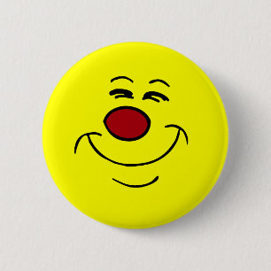 Smug Face Grumpey 6 Cm Round Badge